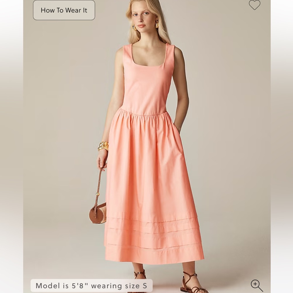 J Crew Drop Waist Mixy Dress